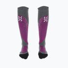 Шкарпетки гірськолижні жіночі UYN Ski All Mountain medium gray melange/purple