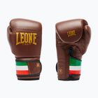 Рукавиці боксерські LEONE 1947 Italy '47 black/white/brown
