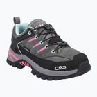 Взуття трекінгове дитяче CMP Rigel 2.0 Low Waterproof grey/acquarius/pink fluo