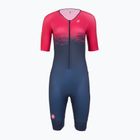 Комбінезон велосипедний жіночий Castelli Core Tri W belgian blue/bright rose