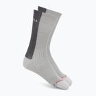 Шкарпетки чоловічі Castelli Castelli Logo 18 Merino Sock silver gray/dark gray