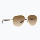 Окуляри сонцезахисні Ray-Ban RB3683 arista gold/brown