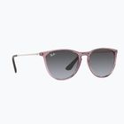 Окуляри сонцезахисні дитячі Ray-Ban Erika transparent violet/grey gradient