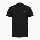Футболка поло чоловіча EA7 Emporio Armani Core Identity Polo black / gold logo