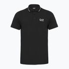 Футболка поло чоловіча EA7 Emporio Armani Core Identity Piqué Polo black