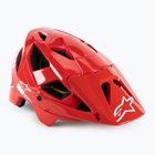 Шолом велосипедний Alpinestars Vector Tech A2 bright red/light gray glossy