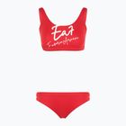 Купальник роздільний жіночий EA7 Emporio Armani Maxi Logo Bikini Top racing red