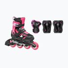 Дитячі ролики з захистом Rollerblade Microblade Combo Jr black/pink