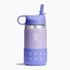 Термопляшка Hydro Flask Wide Mouth Straw Lid And Boot 355 ml фіолетова W12BSWBB519