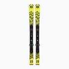 Дитячі гірські лижі Völkl Racetiger Jr Yellow + кріплення 4.5 VMotion Jr 100-120 см жовті