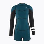 Жіночий гідрокостюм Hurley Advant Shorty Texture 2/2 мм Springsuit чорний/блакитний