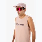 Чоловіча бігова сорочка NNormal Race Tank пильно-рожевого кольору