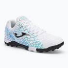 Кросівки футбольні чоловічі Joma Maxima TF white/turquoise