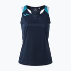 Футболка для тенісу жіноча Joma Terra Tank Top dark navy/turquoise fluor