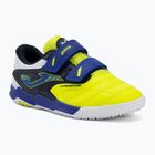 Кросівки футбольні дитячі Joma Cancha Jr IN fluor yellow
