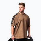 Футболка для тренувань чоловіча NEBBIA Washed-Off Lifting Club light brown