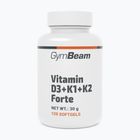 Вітаміни D+K GymBeam Vitamin D3+K1+K2 Forte 120 capsules