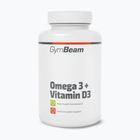 Жирні кислоти + вітамін D3 — дієтична добавка GymBeam Omega 3 + D3 90 kapsułek