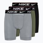 Чоловічі труси-боксери Nike Dri-FIT Ultra Comfort Brief 3 пари холодний сірий/середньо-оливковий/чорний