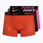 Чоловічі труси-боксери Nike Dri-FIT Cotton Trunk 3 пари пікантний червоний / лазерна фуксія / чорний