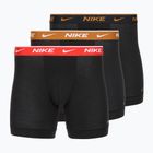 Труси чоловічі Nike Everyday Cotton Stretch 3 пари black light crimsn/desrt ochre/black waistband