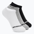 Шкарпетки дитячі SKECHERS Non Terry No Show 3 пари white/grey