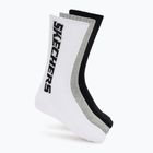Шкарпетки SKECHERS Terry Crew 1/2 3 pack grey/black