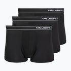 Труси чоловічі KARL LAGERFELD Stripe Logo Micro Trunk 3 пари black