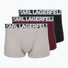 Труси чоловічі KARL LAGERFELD Bold Elastic Trunk 3 пари windsor/black/ash