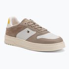 Кросівки жіночі Tommy Hilfiger Sporty Cupsole Tumbled Leather costal taupe/ecru/yellow