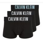 Боксерки чоловічі Calvin Klein 000NB3608A Trunk 3 pairs black with harbor mist logo/ black with