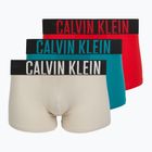 Чоловічі боксерки Calvin Klein 000NB3608A Trunk 3 пари oatmeal/aged redwood/bright turquoi