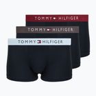 Боксерки чоловічі Tommy Hilfiger Trunk WB 3 pairs dark ash/brzy blue/rouge