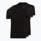 Чоловіча футболка Tommy Hilfiger Cotton V-Neck, комплект з 3 штук, чорний/чорний/чорний