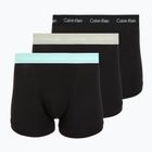 Труси чоловічі Calvin Klein 0000U2662G Trunk 3 пари black w plume wb/black w misty sag