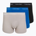 Труси чоловічі Calvin Klein 0000U2662G Trunk 3 пари classic blue/porpoise/black