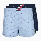 Боксерки чоловічі Tommy Hilfiger Woven Boxer Print 3 pack chambray flag/carb navy/c navy flag
