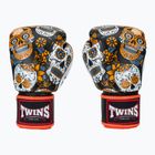 Боксерські рукавички Twins Special Fancy FBGVL3-53 Череп оранжево-чорні