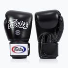 Універсальні дихаючі чорні боксерські рукавички Fairtex