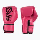 Рукавички на босу ногу з мікрофібри Fairtex рожеві/чорні
