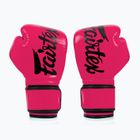 Рукавички на босу ногу з мікрофібри Fairtex рожеві/чорні