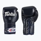 Стильні кутові спаринг-боксерські рукавички Fairtex - закритий великий палець сині