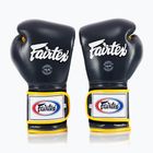 Боксерські рукавички Fairtex Heavy Hitter синьо-жовті в мексиканському стилі
