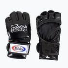 Рукавички ММА Fairtex "Open Thumb Loop" чорні з відкритою петлею для великого пальця