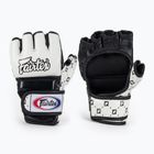 Рукавички для боротьби Fairtex Super Sparring білі/чорні