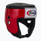 Шолом для змагань з муай-тай та кікбоксингу Fairtex червоний