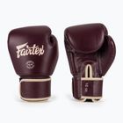 Боксерські рукавички з натуральної шкіри Fairtex бордові