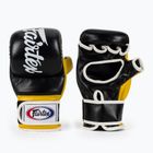Рукавички для боротьби Fairtex Super Sparring Grappling чорні/жовті