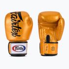 Золоті боксерські рукавички Fairtex Deluxe Tight-Fit