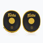 Рукавиці для тренування швидкості та точності Fairtex Speed & Accuracy Focus Mitts чорні/золотисті тренувальні лапи
